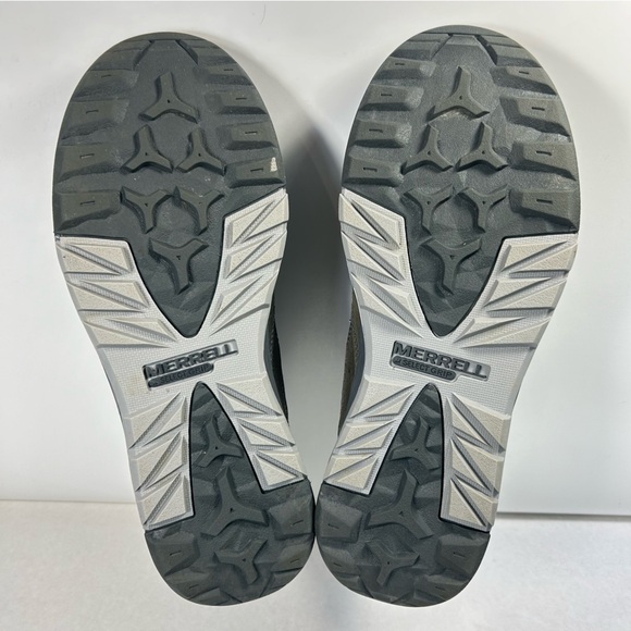 Merrell Berner Mid Waterproof Granite Distress Lace Trail Hiking Shoe Boot Men 8 - Picture 15 of 15